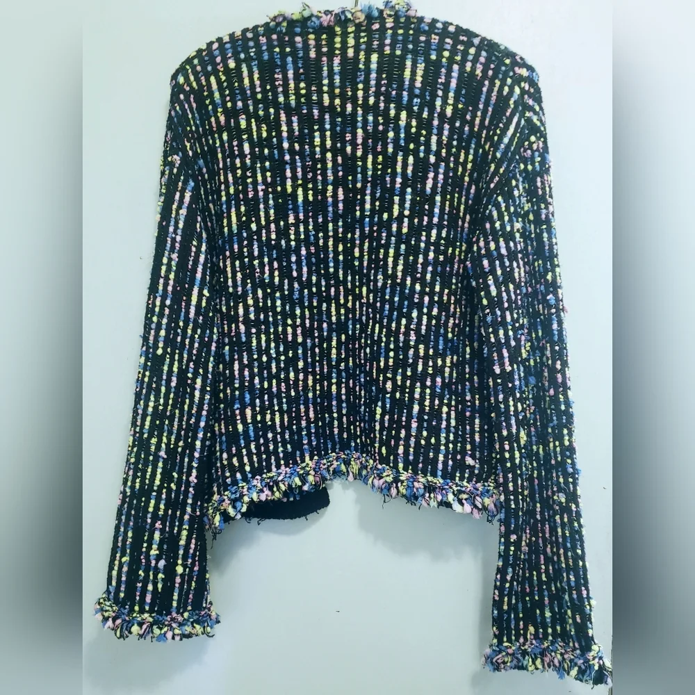 Zara  multi colour sweater jacket Small